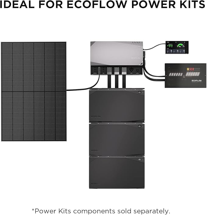 EF ECOFLOW 2PCS 100W 12V Solar Panels High Efficiency Monocrystalline PV Modules IP68 Waterproofing Ideal for RV&amp Marine Rooftop Farm Battery Power Kits &amp Ecosystem