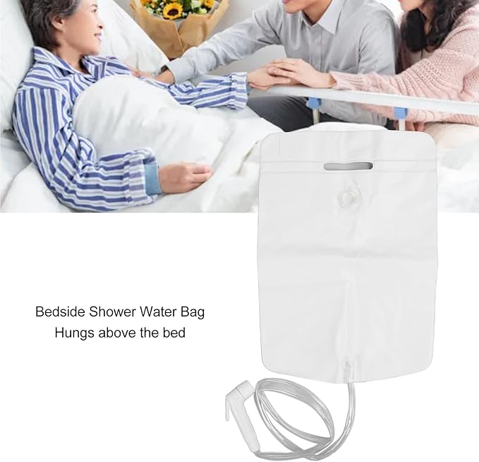 Bedside Shower Water Bag Portable Camping Shower Bag for Hair Washing In Bed Inflatable Shampoo Basin Elderly