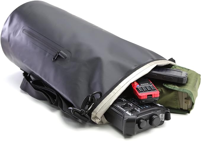 Faraday Defense Waterproof Faraday Dry Bag - Sling Pack - Fast Easy Access for Device Shielding - Protect Data and Devices from Hacking Tracking EMP… (20L)