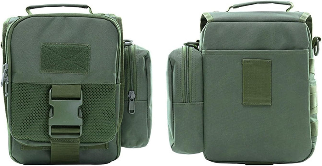 Small Canvas Messenger Bag Classic Vintage Shoulder Bag Water Proof Tactical Bag Crossbody Casual Pack for Unisex