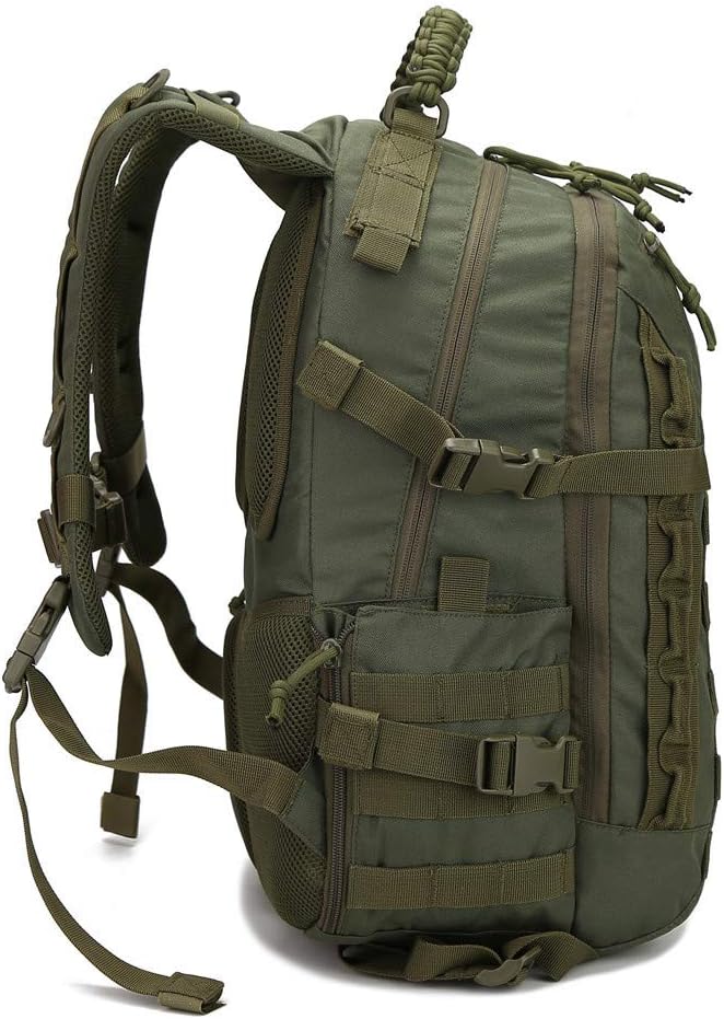 Tactical Backpack Military Molle Hiking 36-55L Waterproof Outdoor Military Fan Tactical Tactical Ruin Camouflage