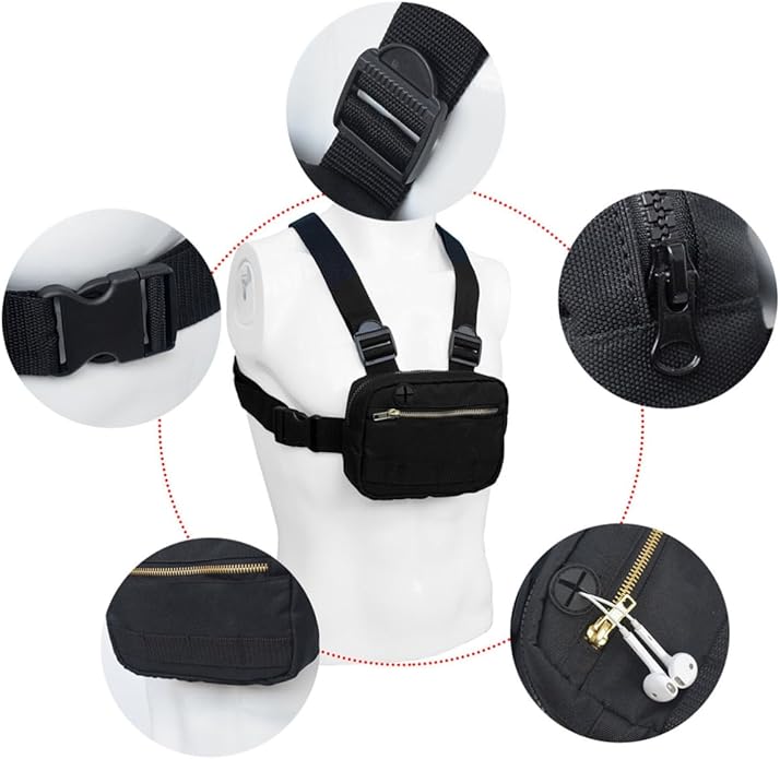 COLLBATH 1pc Hiking Gear for Women Chest Pack Vest Bag Front Pouch Fashion Chest Bag Storage for Phone