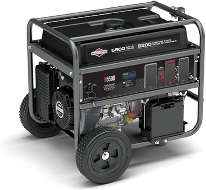 Briggs and Straton 6500W Portable Generator Outdoor Electric Start