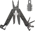 Multitool 25-in-1 Full-Size Lightweight EDC Camping Knives &amp Tools Multi-Purpose Pliers Folding Knife Outdoor Survival Gear Men Gift Ideas Gifts for Hunters Men who have Everything (Black）