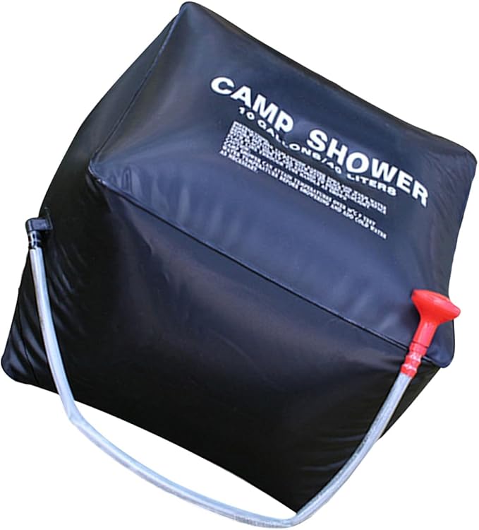 Portable Solar Shower Bag for Camping Outdoor Use Waterproof Solar Heating Bag 5 Gallon Capacity Lightweight and Convenient for Hiking Travel and Beach