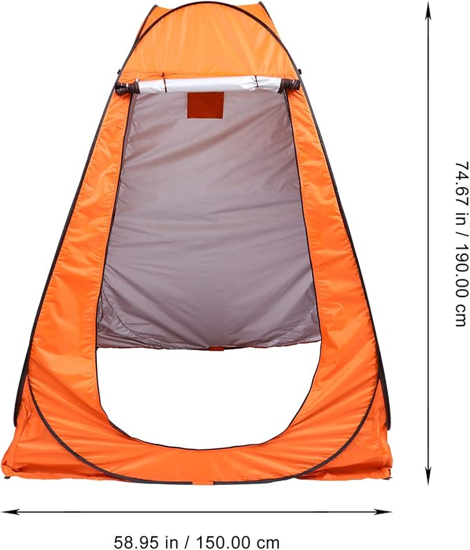 Abaodam Fully Automatic Outdoor Changing Tent Privacy Shelter for Camping Fishing and Instant Setup Space Windproof Orange