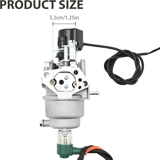Anxingo Inverter Generator Carburetor Replacement for Predator 9500 Watt Surper Quiet Generator Replaces 57080 59188 with Air Intake Gaskets