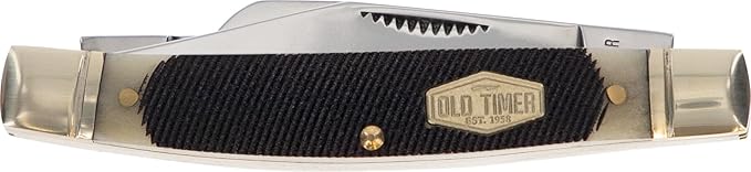 Old Timer 34OTB Middleman Folding Pocket Knife with Saw Cut Bone Handle