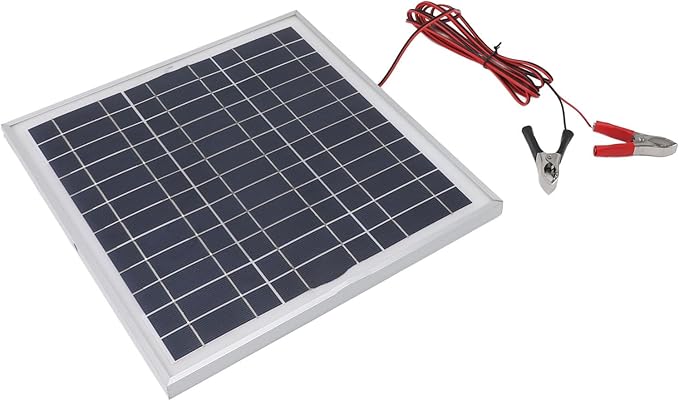 50W Solar Panel High Efficiency Monocrystalline Silicon Solar Panel with Battery Clips for Camping Hiking Outdoor Charging for RV Vehicle