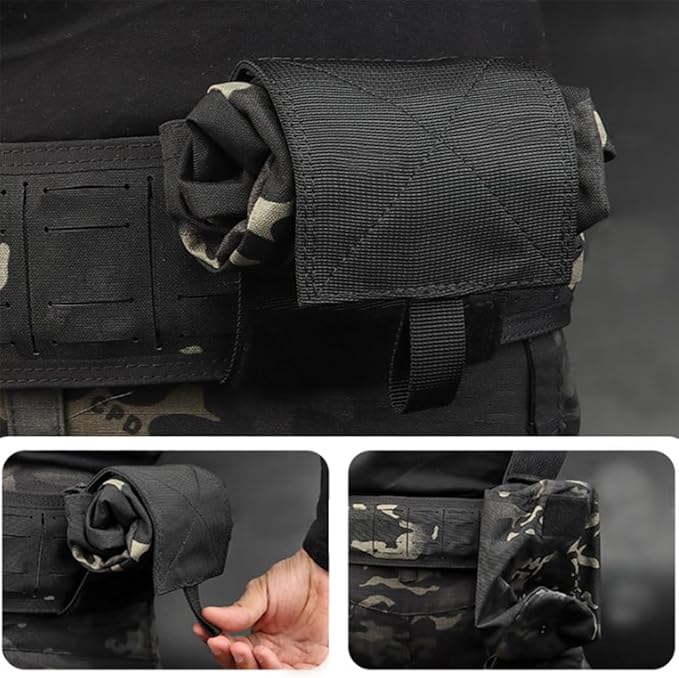 Foldable Tactical Storage Pouch/Magazine Pouch Outdoor Military Airsoft Paintball Large Capacity Multifunction Tool Admin EDC Waist Bag
