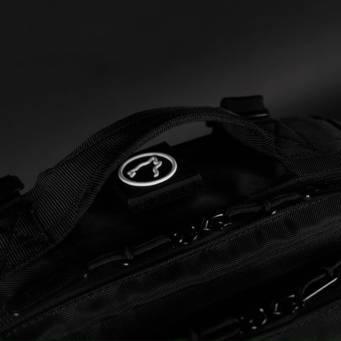 WOLFpak 15L Slim Tactical Gym Backpack - Durable 1000D Waterproof Oxford Material | Minimalist Daypack w/Laptop Pocket &amp Dual Cup Holders | Great for Travel &amp Everday Carry | (Mesh)