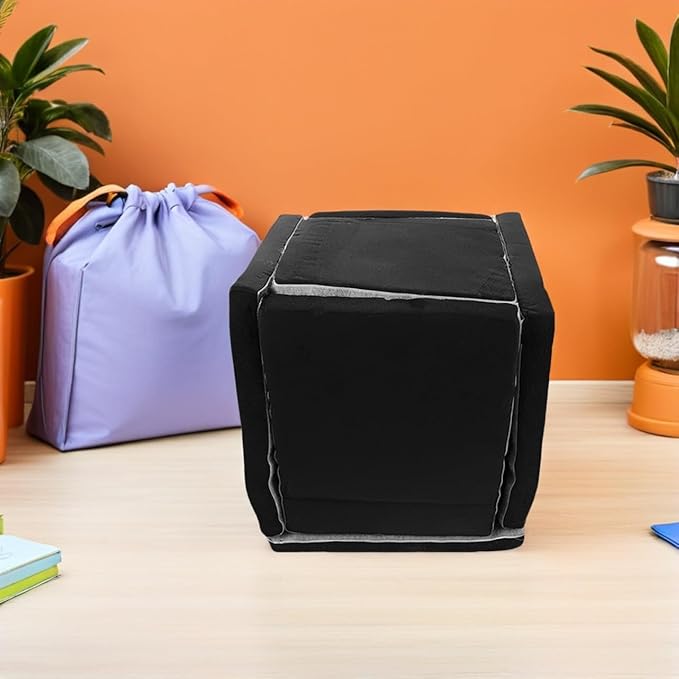 Kisangel Thick Sponge Soundproof Enclosure Box Black Sound Deadening Noise Reduction Barrier Generator Cover for Home Commercial Industrial Filter Shield 11 X 9.8