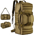 UNISTRENGH Outdoor 60L Tactical MOLLE Backpack Military Waterproof Hunting Mountain Sports Luggage Outdoor Assault Travel Bag (Brown)