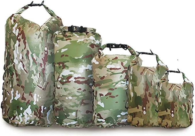 Waterproof Dry Bag Waterproof Backpack Portable Outdoor Sport Rafting Bag River Tracing Swiming Bucket Dry Bag 3L 5L 10L 20L 35L for SwimmingBoating(3L-with 2 Straps)