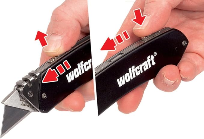 Leisure Knife with Retractable Trapezium Blade