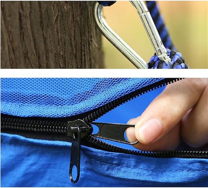 Portable Hammock Portable Travel Hammock Camping Hammocks Swing Bed with Removable for Outdoor Beach Garden Backyard （Size: 140cmx265cm） for Backpacking Beach (Color : Green)