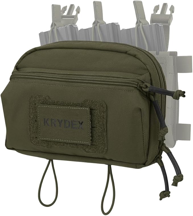 KRYDEX Tactical Admin Pouch with Molle GP Pouch Modular Pouch Utility Fanny Pack for Vest and Chest Rig