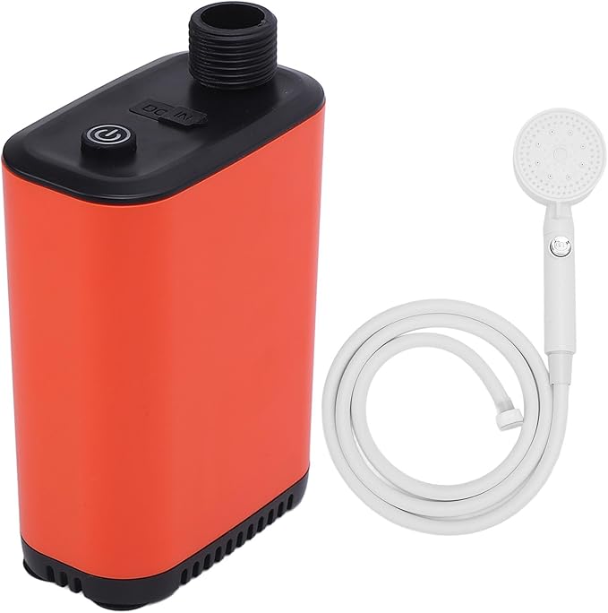 AYNEFY Portable Camping Shower Set – Rechargeable 2600mAh Battery Outdoor Shower for Camping Hiking &amp RV Use ABS Material Compact Waterproof Travel Shower System