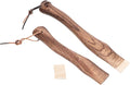2pcs Short Curved Wooden Axe Handles with Hanging Loop Replacement Wood Tool Handles for Hatchet and Mini Axe 26cm and 33cm Lengths with Wooden Wedges for Camping and Outdoor Use