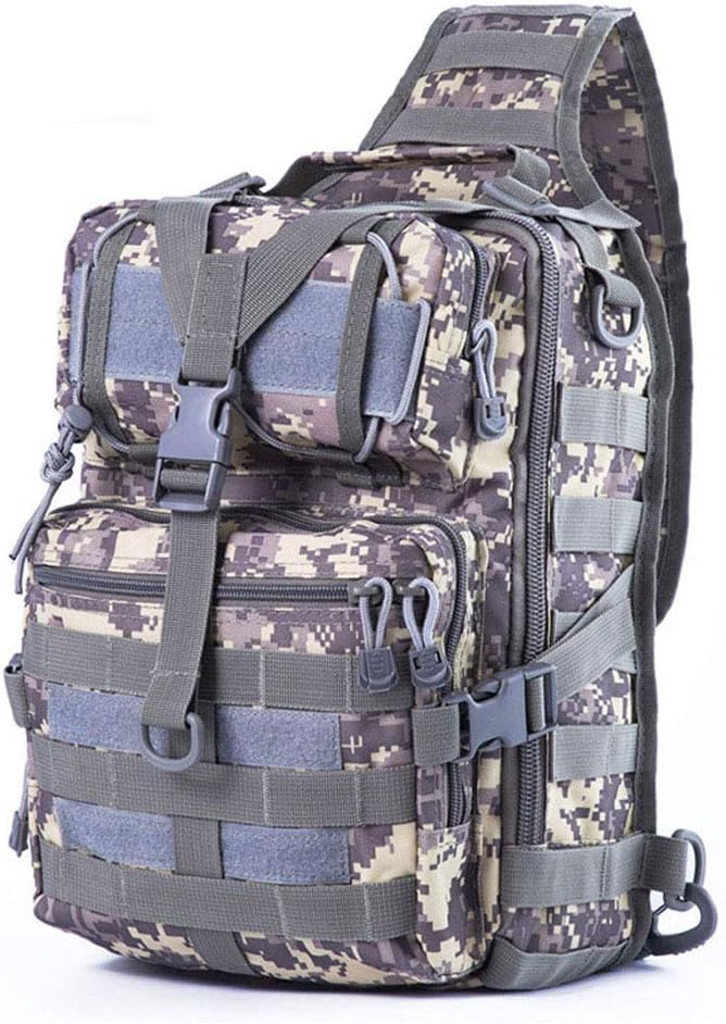 Outdoor Sports Hiking Sling Bag Shoulder Pack Camouflage Tactical Molle Chest Bag