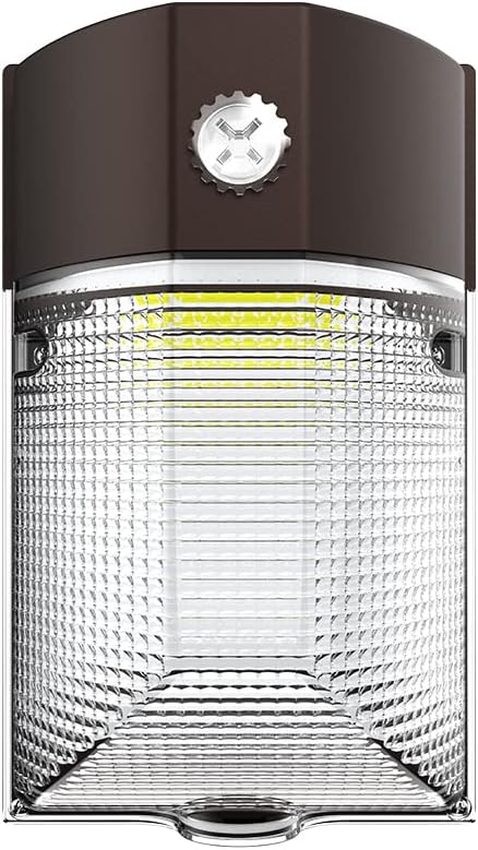 150- Watt Equivalent Integrated LED Bronze Finish Dusk to Dawn Mini Wall Pack Light Selectable CCT 3000K/4000K/5000K