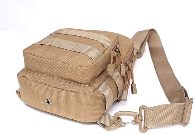 Sunnystacticalgear Outdoor Sports Hiking Sling Bag Shoulder Pack Camouflage Tactical Molle Chest Bag - ACU