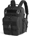 18L Tactical MOLLE Backpack - Men's Travel Backpacks This EDC Bag Has Multiple Ways to Carry as Backpack Crossbody (Black)