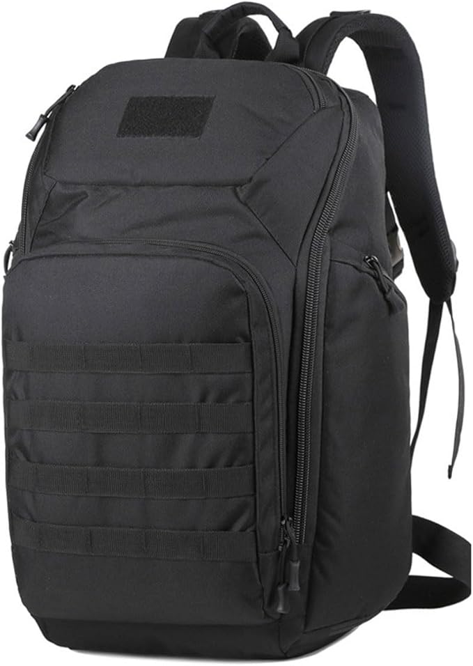 LINGYUE Tactical Backpack BagpackWaterpoof Resistant Outdoor Hiking Travel Daypack With 14 Laptop Compartment(Black)