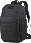LINGYUE Tactical Backpack BagpackWaterpoof Resistant Outdoor Hiking Travel Daypack With 14 Laptop Compartment(Black)