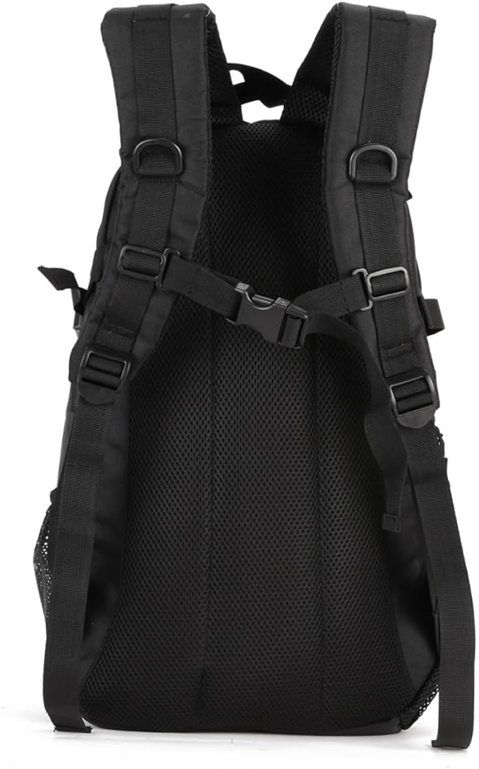Tactical Bags &amp Packs 25L EDC Daypack Outdoor Hiking Military Rucksacks for Men Women (Black)