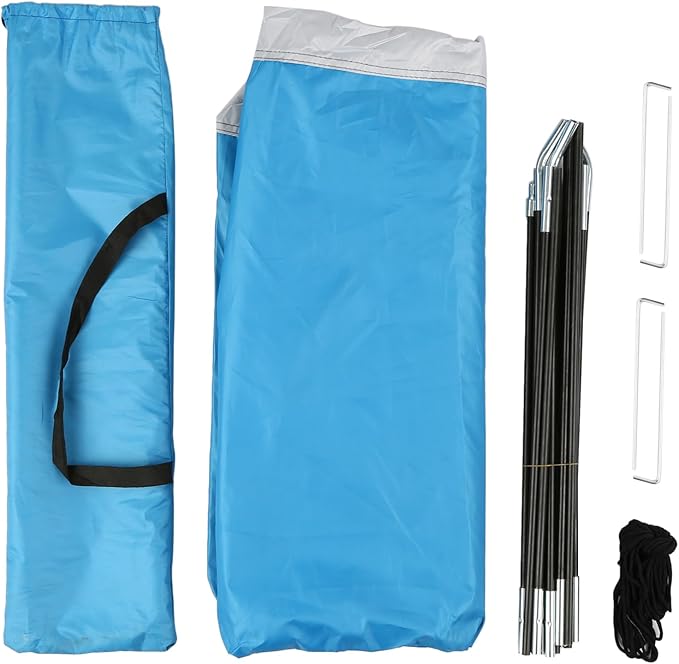 Cocoarm Portable Shower Tent Shower Toilet Tent Portable Shower Toilet Changing Tent Camping Shelter Tent with Zipped Window and Large Door