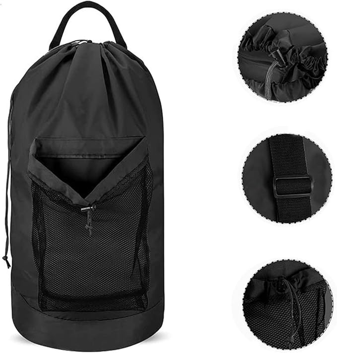 Oxford Dirty Clothing BagTravel Pump BackpackWashing BagWaterproof PagramusNylon Fabric Handle (Gray)