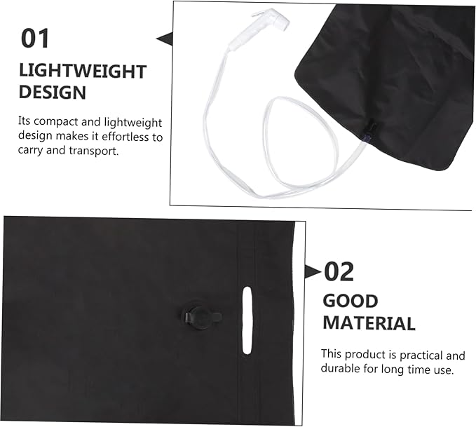 1set Portable Camping Shower Bag Outdoor Shower Kit for Hiking Backpacking and Camping Lightweight Compact Design for and Wear-Resistant Outdoor Supplies