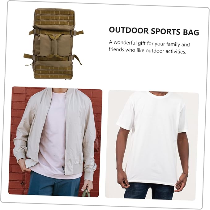 Large Capacity Outdoor Backpack Travel Bag Shoulder Straps Handbag Storage Pouch Hiking