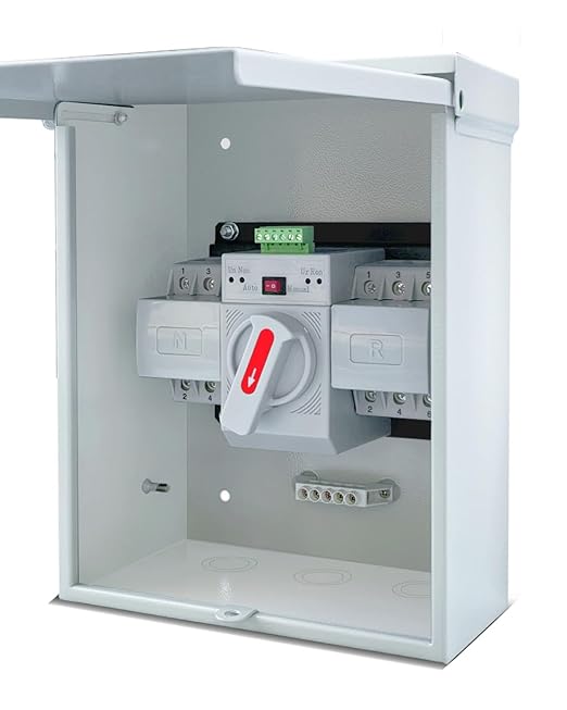 63A Automatic Transfer Switch for Generator 3P 120/240V Dual Power Generator Transfer Switch Meeting NEMA 3R Standards for Outdoor and Indoor
