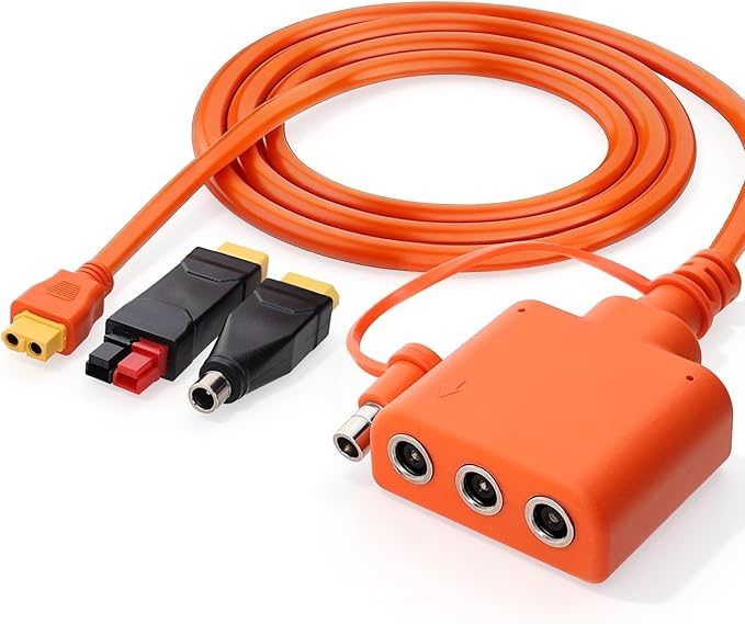Solar Panel Connector for Jackery SolarSaga Panels - Series Connection for Up to 3 Solar Panels Fast Charging for Jackery/EcoFlow/Anker/Bluetti Portable Power Stations
