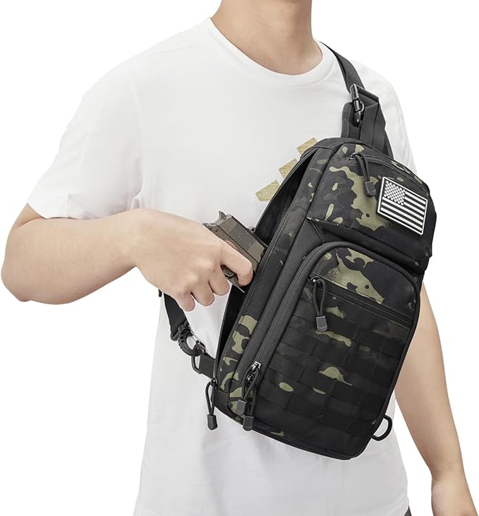 G4Free Outdoor Tactical Bag Backpack and 10L Tactical EDC Sling Bag Backpack