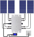 Solar Grid Tie Micro Inverter 1200W MPPT Waterproof Pure Sine Wave Inverter with LCD Display IP65 Solar Power Inverters for 30-36V Solar Panels &amp 36V Batteries
