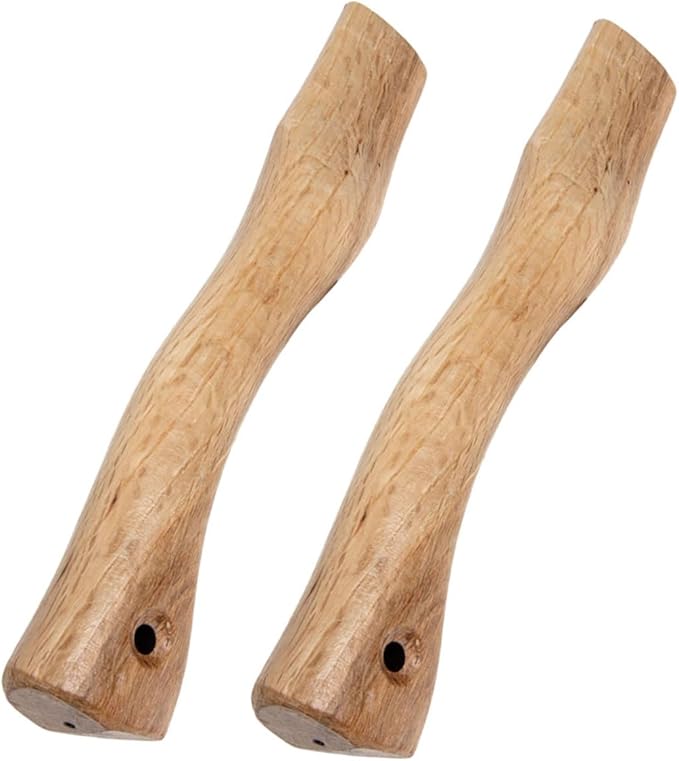 POPETPOP 8pcs Wooden Axe Replacement Handle Grip Wood Handle for Axe Types Easy to Install Comfortable to Hold