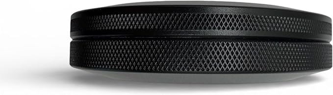 Solo | Slim Metal Container for Zyn Premium Aluminum Can &amp Rugged Pouch Holder | Extra Capacity Knurled Grip &amp Slim Container | EDC (Black)