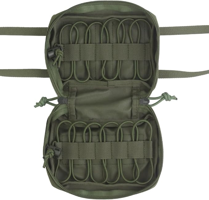 Tactical Medical Pouch - MOLLE IFAK &amp Trauma Kit Bag for First Aid Duty Belt EMT and Survival