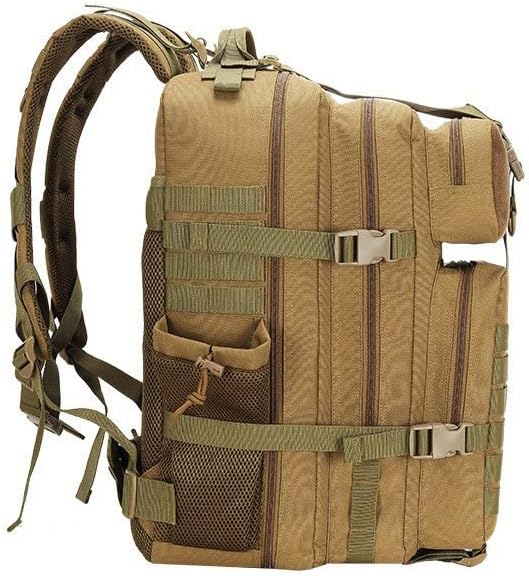 Outdoor Sports Pack Hiking Bag Rucksack Knapsack Combat Camouflage Tactical Backpack- Black