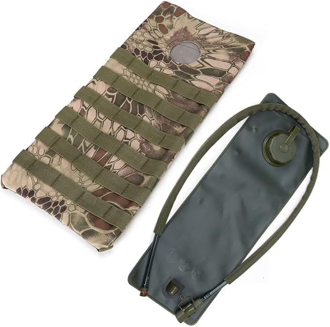 Tactical Molle Hydration Pack Hiking Water Pouch Bag Outdoor Sports Camouflage Combat Gear
