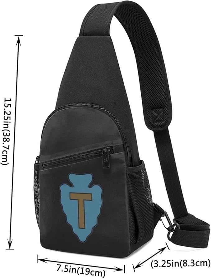US Army 36th Infantry Division Chest Pack Leisure Shoulder Crossbody Chest Bag