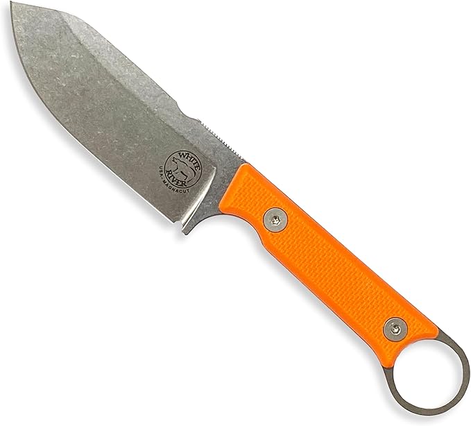 White River Firecraft FC3.5 Pro Orange Handle Magnacut Steel