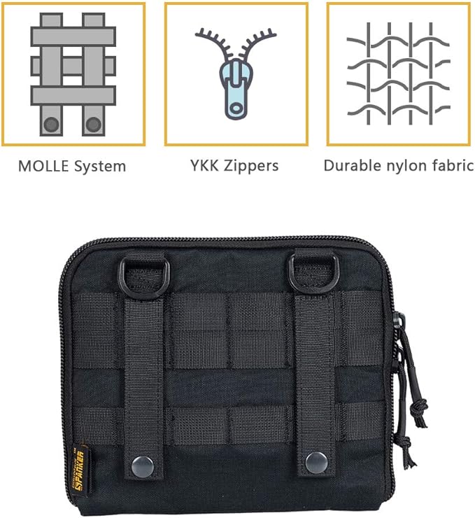 EXCELLENT ELITE SPANKER Tactical Molle Admin Pouch EDC EMT Utility Tool Bag Military Waist Organizer Pouches