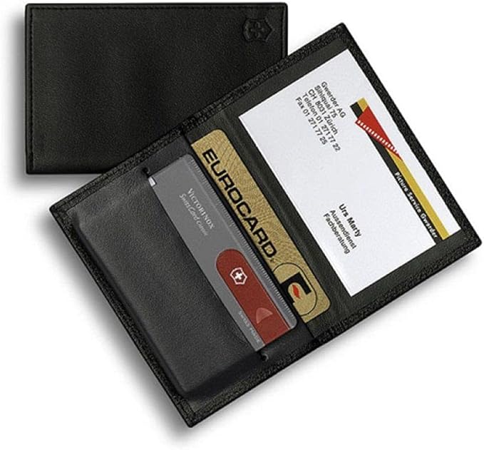 Victorinox 4.0873.V V4.0873.V Pouch for Swisscard of Leather Imitation Black