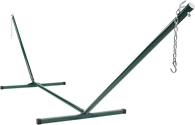 Island Oasis Caribbean Hammocks and Stand Set (Green Stand and Tan Hammock)