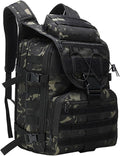 Camping Backpacks for Men Women Outdoor Tactical Oxford Cloth Backpack Large Capacity Hiking Travel Duffle Bags (B/Multicolor)