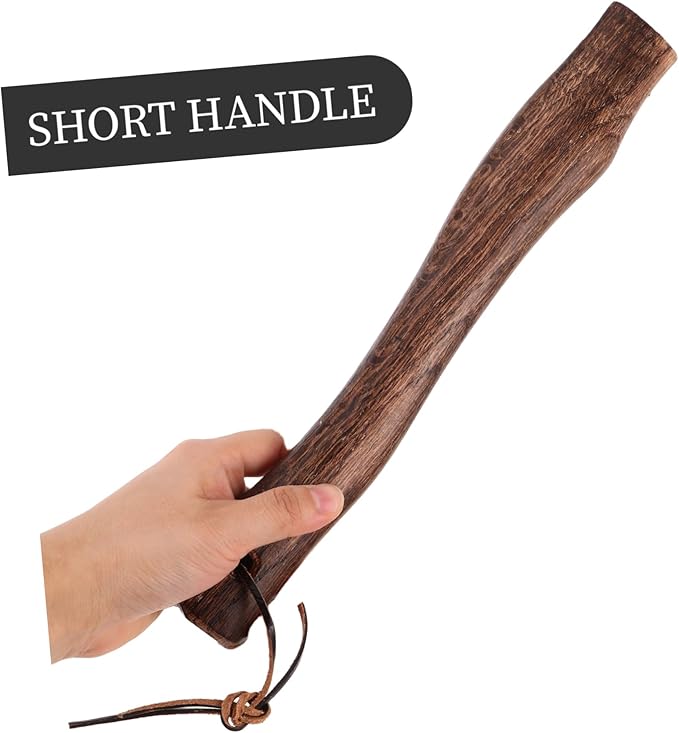 ORFOFE 2pcs Wooden Axe Handle Replacement - Grip Solid for Camp Hatchet and Fire Axe Maintenance Easy Installation and Effortless Use